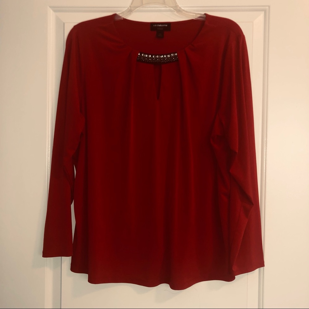Liz Claiborne Red Blouse
